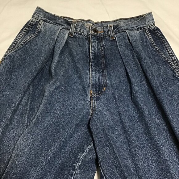 VINTAGE 19th Avenue High Waisted Pleated Front Jeans Size 12 - Picture 3 of 11